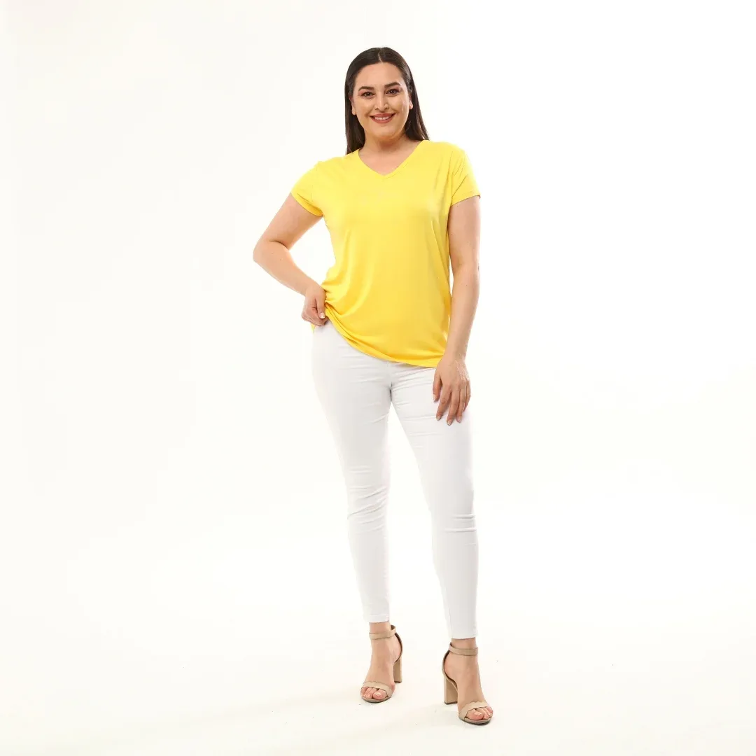 Basic Bluz - Sarı
